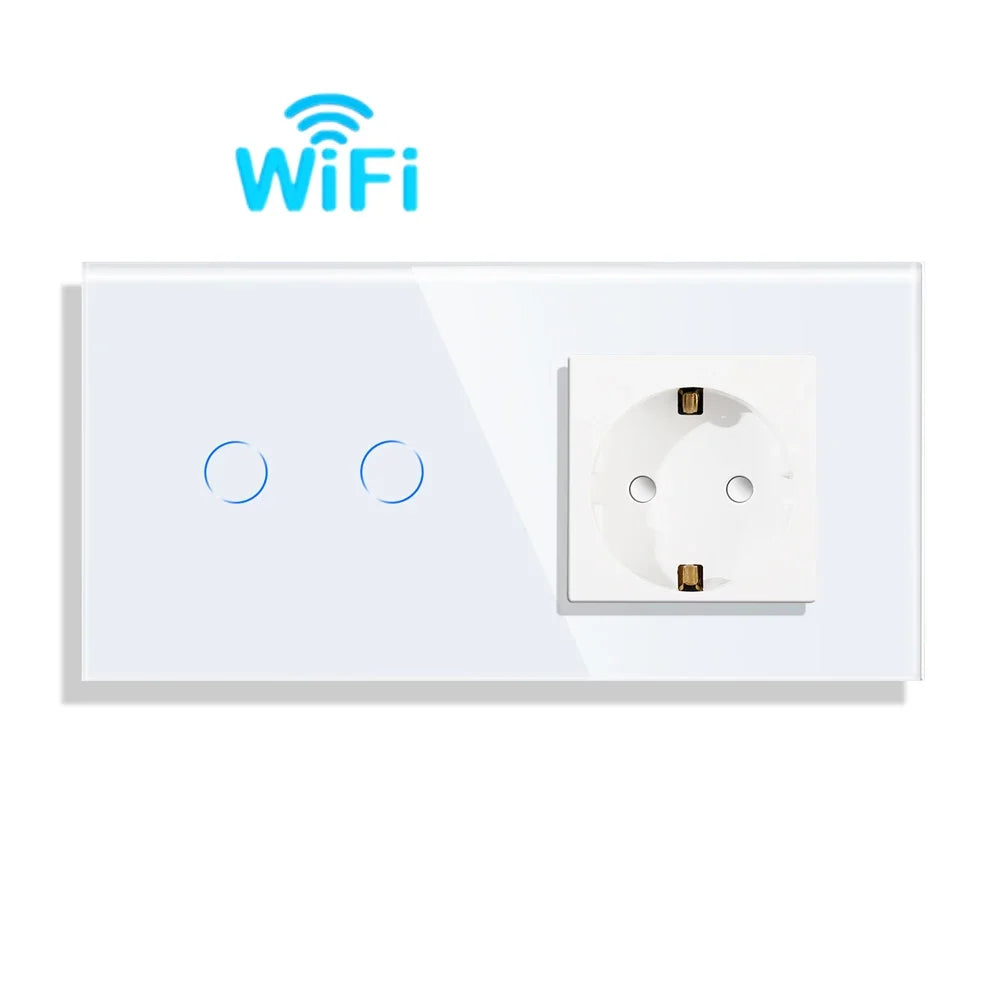 Bingoelec Tuya Smart Stair Switch — 2‑Way + Tomada WiFi com USB‑C