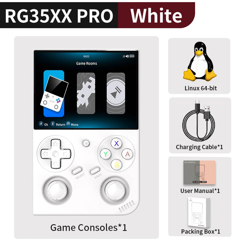 Anbernic RG 35XXPro Retro Handheld Game Console RG35XX Pro Gaming Player Support RixelHK WiFi Streaming Controller HD TV Output