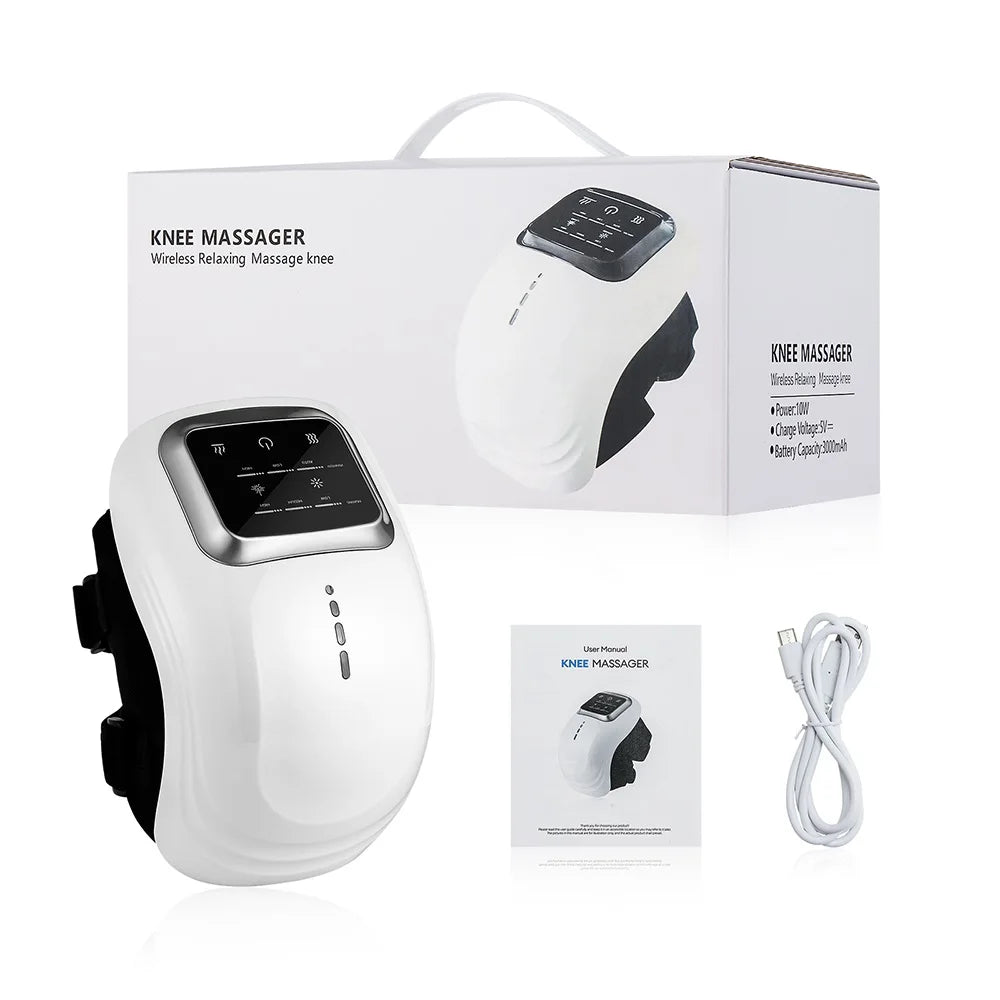 KneeSmart Pro – Massajador Inteligente para Joelhos com Vibração, Pressão de Ar e Terapia Elétrica Multizona