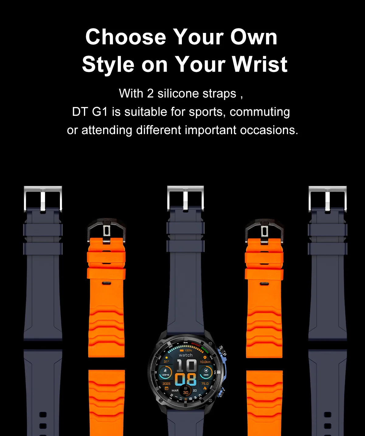 Smartwatch Militar 2025 – Mapas Offline, Memória 4GB e Multimédia Completa