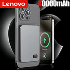 Lenovo 50000mAh 3‑in‑1 Power Bank — Magnético Wireless 22.5W MagSafe