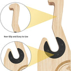 Wooden Deadlift Barbell Jack Barbell Lift Jack for Weight Training Bar, Barbell Stand Suitable for Loading/Unloading Barbell Bar