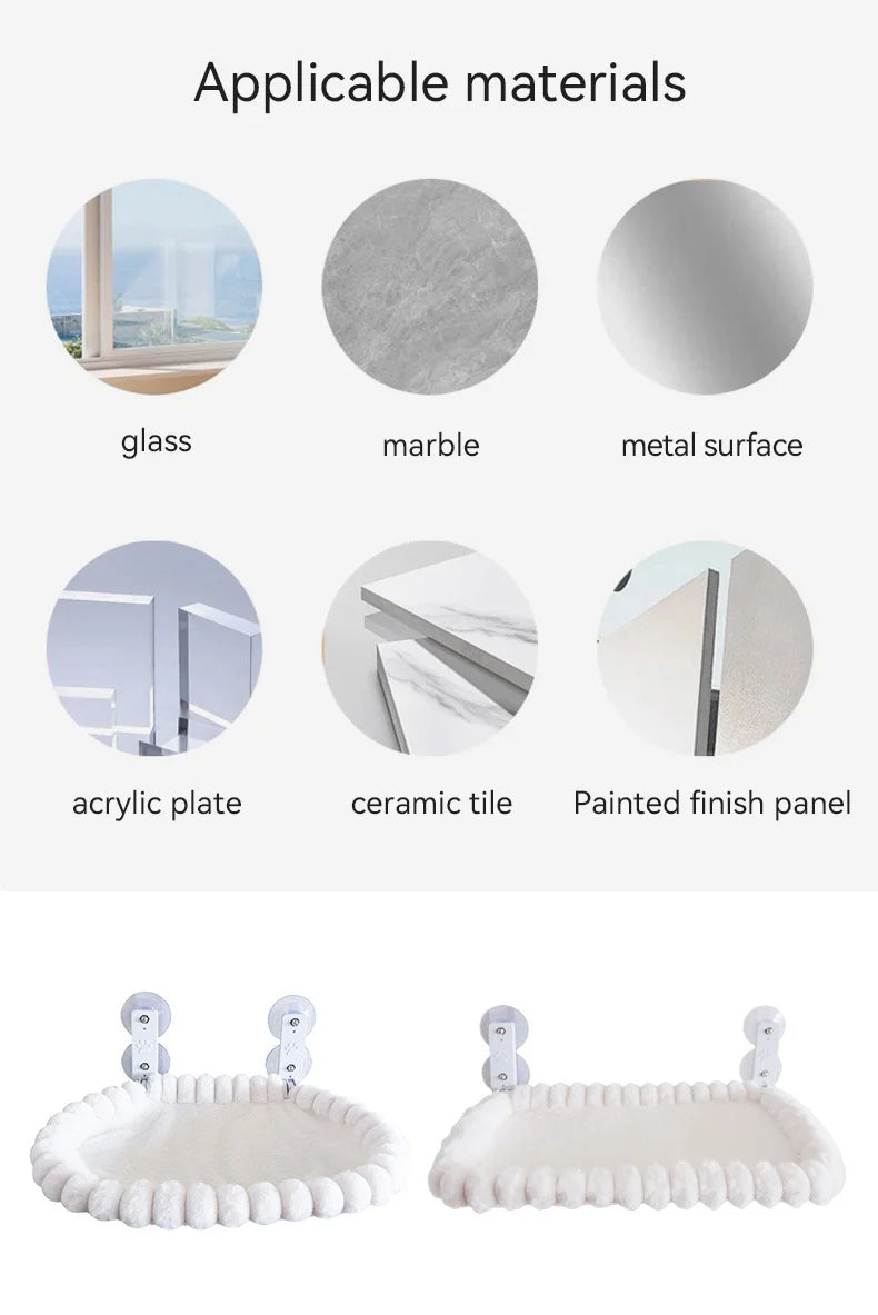 Cat Window Hammock with strong suction cups – Cozy Perch for indoor cats