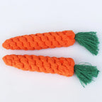 Pet Knot Toys For Dogs And Cats Carrot Shape Cotton Rope Pet Toy Dog Puppy Kitten Chew Toy Interactive Dog Toys