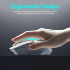 Wireless Bluetooth mouse with digital battery display, silent ergonomic mouse for PC Laptop Gaming, 2.4G / Bluetooth 5.0