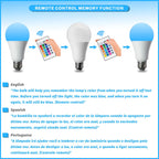 Lâmpada Smart RGB Wi‑Fi Tuya Compatível com Alexa e Google Home