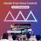 DIY Wall Design LED RGBIC Dynamic Atmosphere Light Night WIFI APP Voice Assistant Control TV Backlight Room Game Decoration