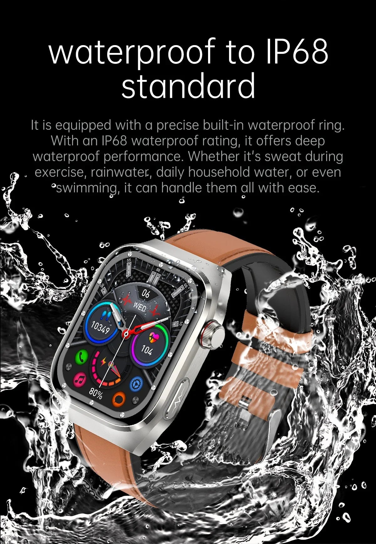 Smartwatch Saúde Avançada – Laser Inteligente, Diagnóstico Multinível e ECG+PPG