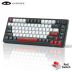 MageGee 75% Mechanical Gaming Keyboard with Knob Control, Blue Backlit Wired Gaming Keyboard Red/Yellow Switch for Windows PC