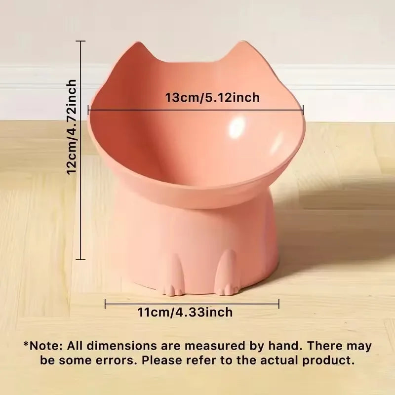 Pet Food Bowl Tilt High Bottom Neck Protector Antichoking Dog and Cat Water Bowl Antidumping Dog Non Slip Feeding Supplies