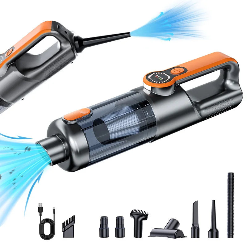 Cordless car vacuum cleaner, one-button dust removal, high-power portable vacuum cleaner, large suction mini vacuum cleaner.