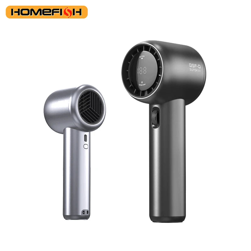 HOMEFISH GF02 199 Gears High-Speed ​​Portable Fan USB Rechargeable Fans 3500mAh Electric Fan Mini Air Conditioner