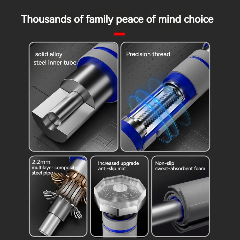 DoorPull Pro – Barra de Elevações Telescópica Antiderrapante para Porta