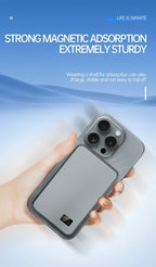 Lenovo 50000mAh 3‑in‑1 Power Bank — Magnético Wireless 22.5W MagSafe