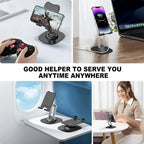 Tablet Stand 360° Rotation Universal Desk Holder Mount Detachable Arm for Cell Phone iPad iPhone Portable Desktop Stand