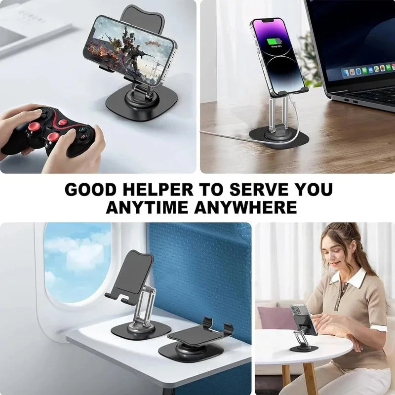 Tablet Stand 360° Rotation Universal Desk Holder Mount Detachable Arm for Cell Phone iPad iPhone Portable Desktop Stand