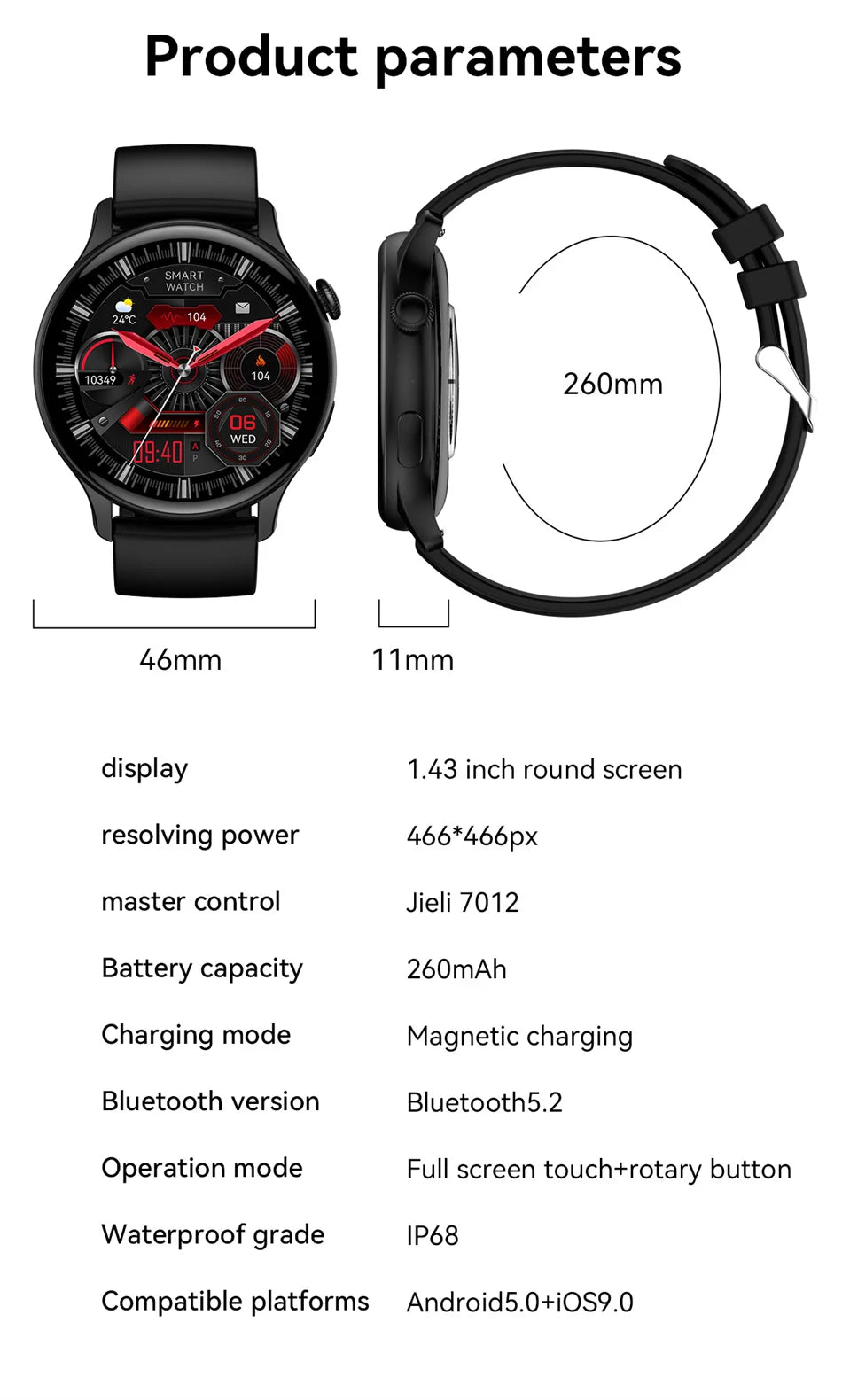 Smartwatch for Women AMOLED Screen Always Display Time NFC IP68 Waterproof Sports Call Women Smart Watch For Women Custom Dial