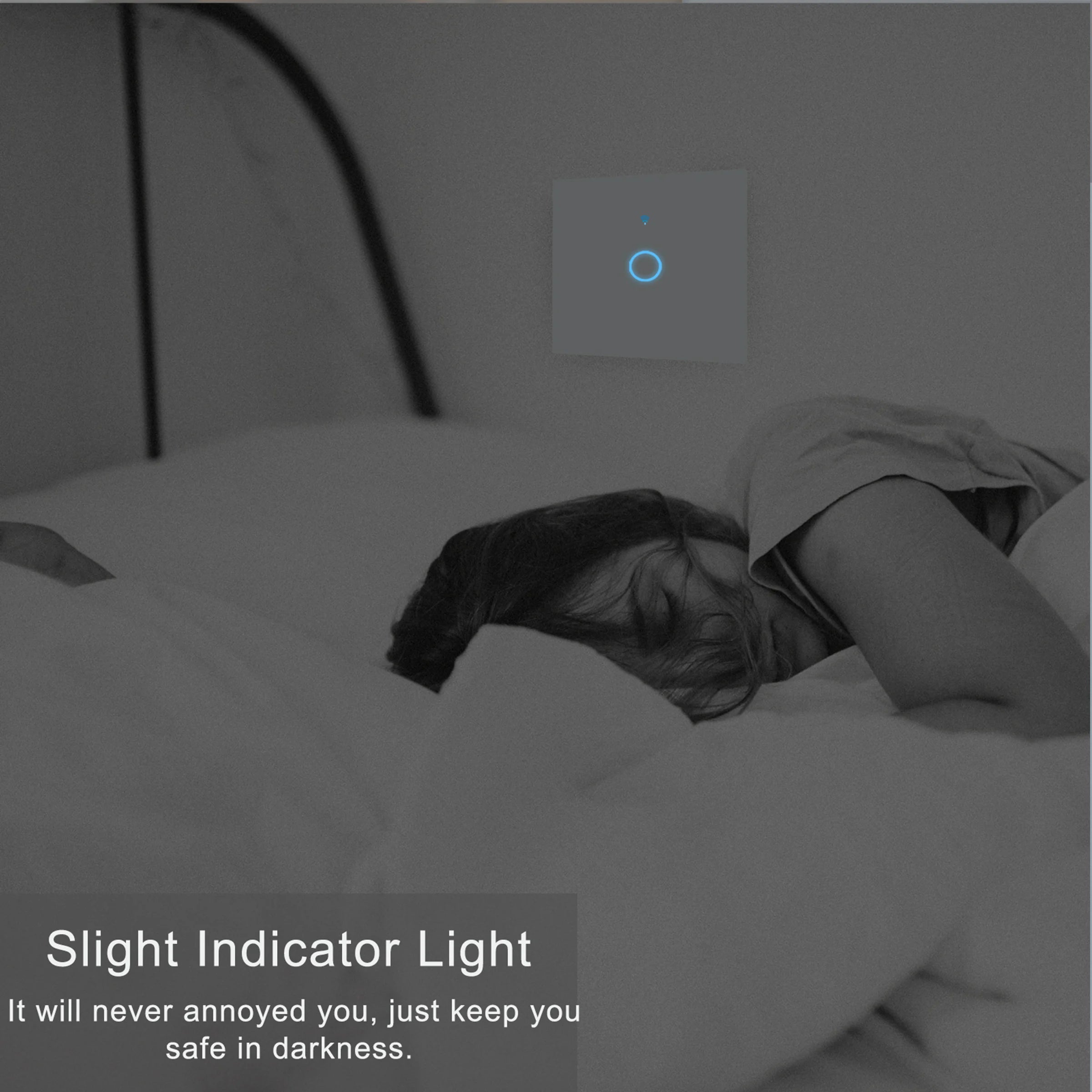AXUS WiFi Touch Switch — Smart RF433 Sem Neutro Tuya Alexa