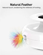 Brinquedo Inteligente 2 em 1 para Gatos – Bola Interativa com 5 Modos Eletrónicos