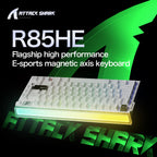 R85 ATTACK SHARK R85HE Magnetic Keyboard Wired 0.005mm RT 8K+ Hz 256K RGB Gaming Keyboard Neon Lightbox for Esports Gaming