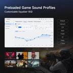 MCHOSE X9 Wireless Gaming Headset 7.1 Surround Sound Noise Canceling Mic Low 15ms Latency FPS Games E-sports Headphones