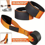 Resistance band with handle: used for muscle training, strength building, body shaping, yoga, home fitness equipment - natural.