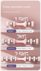 Dumbbell Women's Fitness Home Adjustable Weight Male and Female Sports Equipment Children Primary School Arm Muscle Training