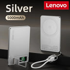 Lenovo 10000mAh Slim Power Bank — Magnético MagSafe Wireless 20W CCC