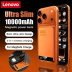 Lenovo 10000mAh UltraSlim Power Bank — Magnético Wireless