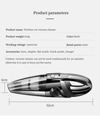 Aspirador Portátil Sem Fios com Sucção Ciclónica para Carro e Casa