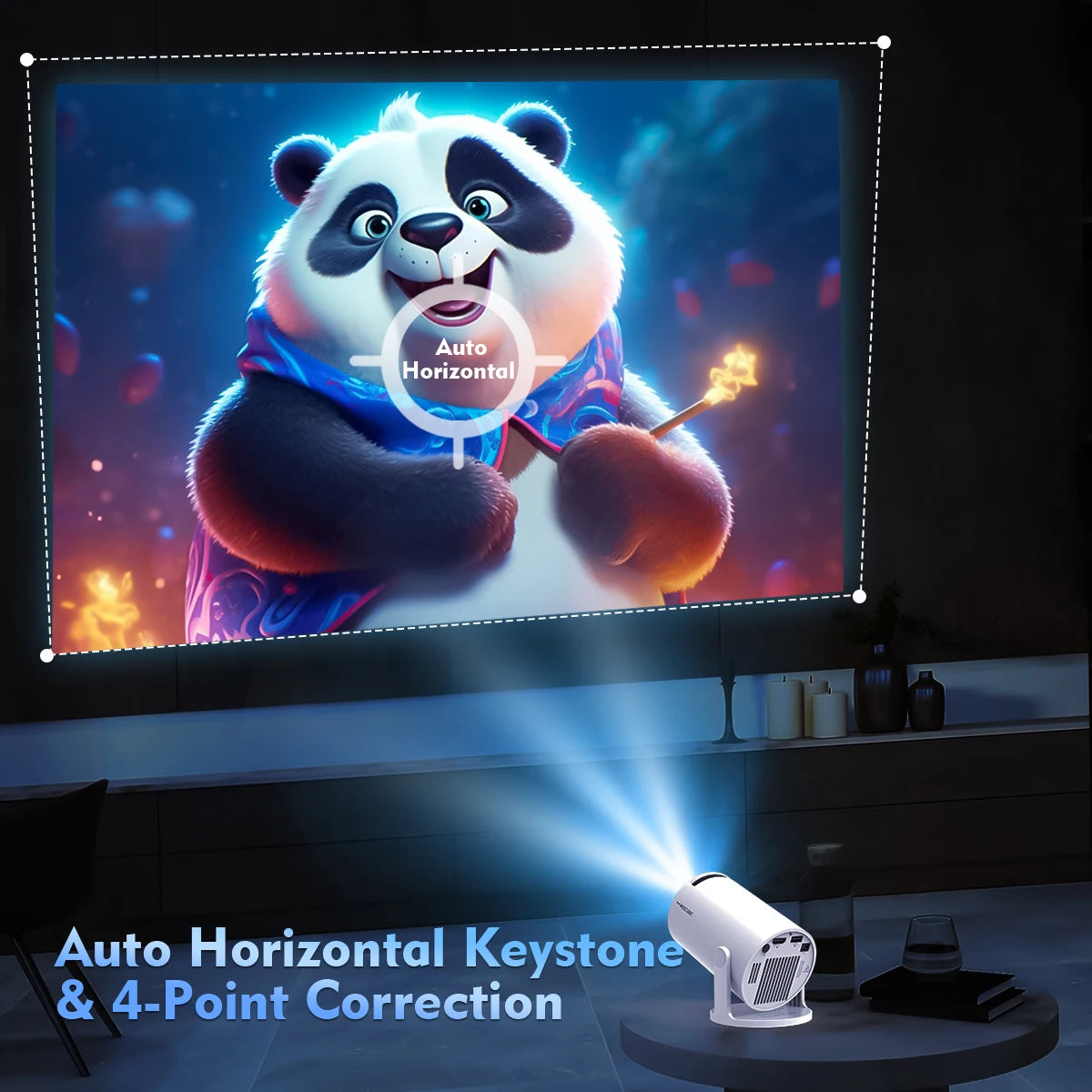 Magcubic 8K Android 14 HY300 Pro Wifi6 290ANSI Allwinner H726 BT5.4 1080P 1280*720P Portable Outdoor Cinema Projector