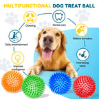 Conjunto 3/6 Bolas Squeaky para Cães – Brinquedos Flutuantes de Limpeza Dentária