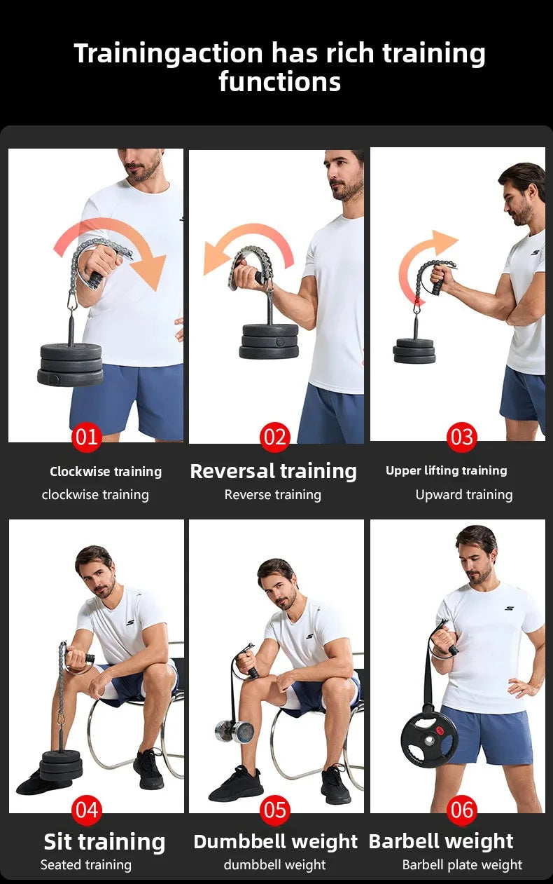 Fortalecedor de Pulso com Resistência Ajustável