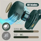 Ventoinha Sem Hélices  — Portátil, Silenciosa, USB, Design Dobrável p/ Viagens