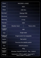 AJAZZ NK61 Wired Gaming Mechanical Keyboard 60% RGB Hot-Swappable 61 Keys Red Switch Mini Keyboard for Gamer PC