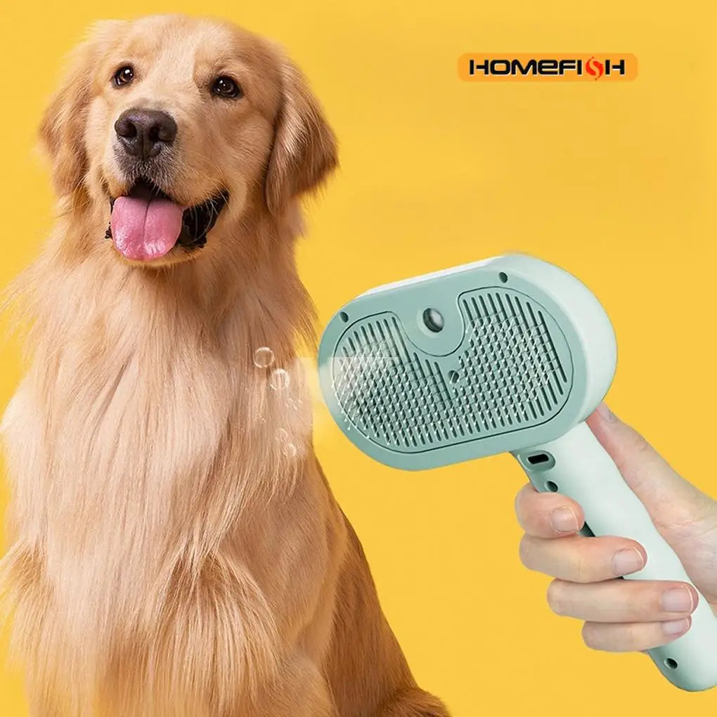 Steam Spray Dog Grooming Brush Single Steam Brush For Dogs Luxury Grooming Brush Dog Steam Brush