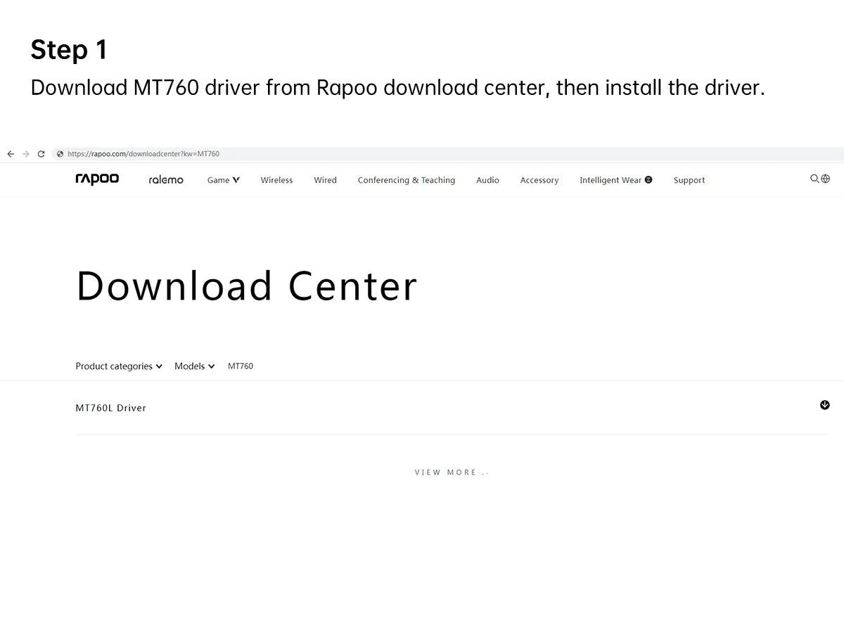 Rapoo MT720L Multimodo Rechargeable Wireless Mouse 4000 DPI Bluetooth Mouse Easy-Switch Up to 4 Devices