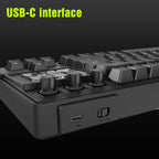 MRSVI K1 PRO Visual LCD AI Keyboard 80% Gaming Mechanical Keyboard Macro Red Axis Wired Detachable Cable RGB Backlight Hot Swap