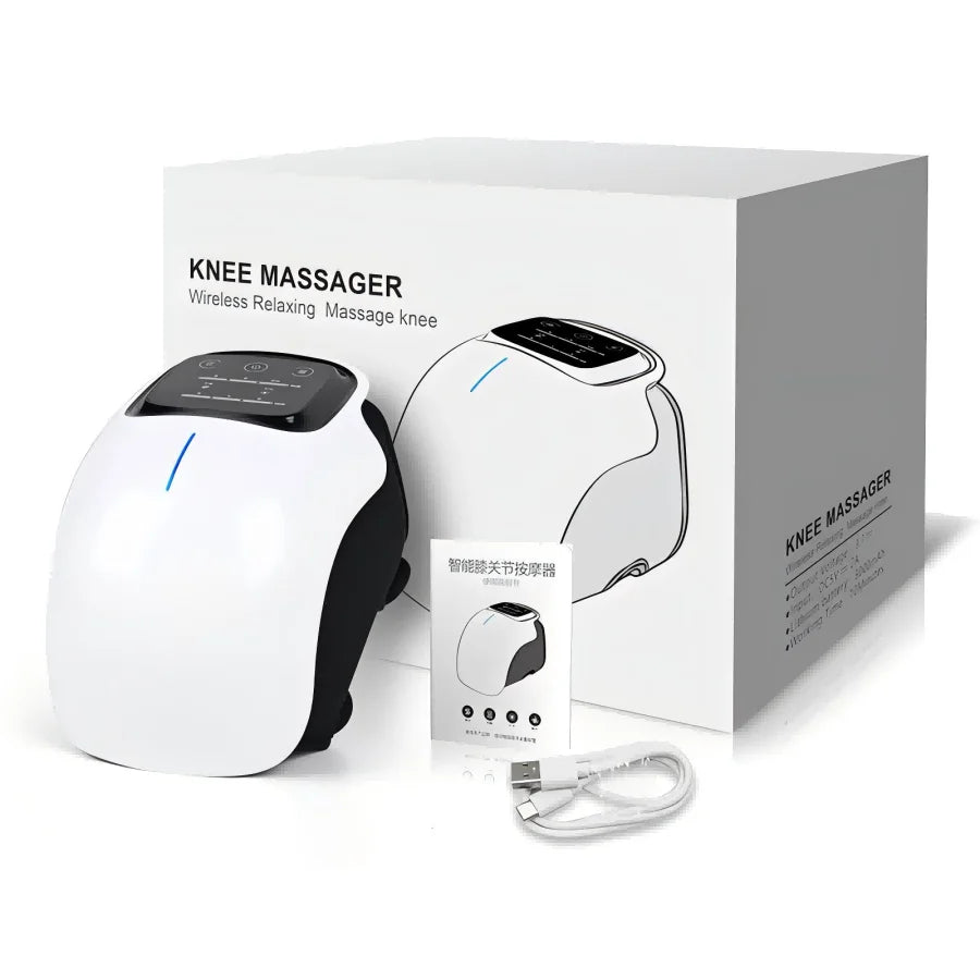 KneeRelief Smart – Massajador Inteligente Sem Fios para Joelhos
