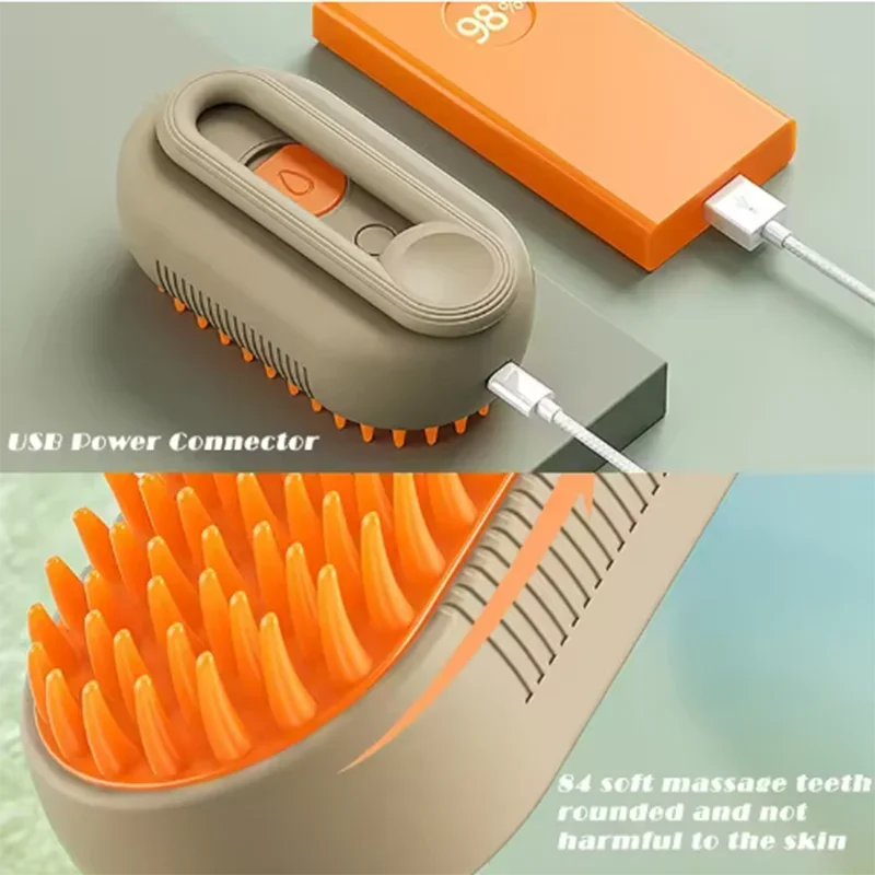 Pet Comb Cat Dog Pet Spray Massage Comb Cleaning Hair Removing Comb Dog Comb Spray Anti-Skies Comb Pet Bath Brush