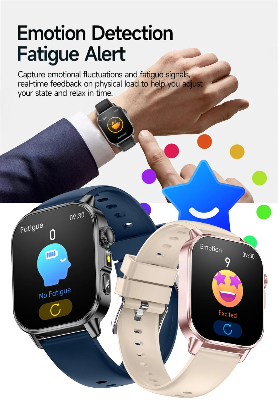 2026 New Model Uric Acid & Lipid Health Analysis Smartwatch Men's ECG+PPG Bluetooth Call 2.01 inch Flashlight Smartwatch Women's