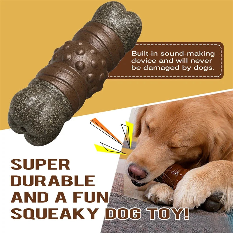 Brinquedo de Mastigar Super Resistente – Galho Squeaky para Cães Grandes