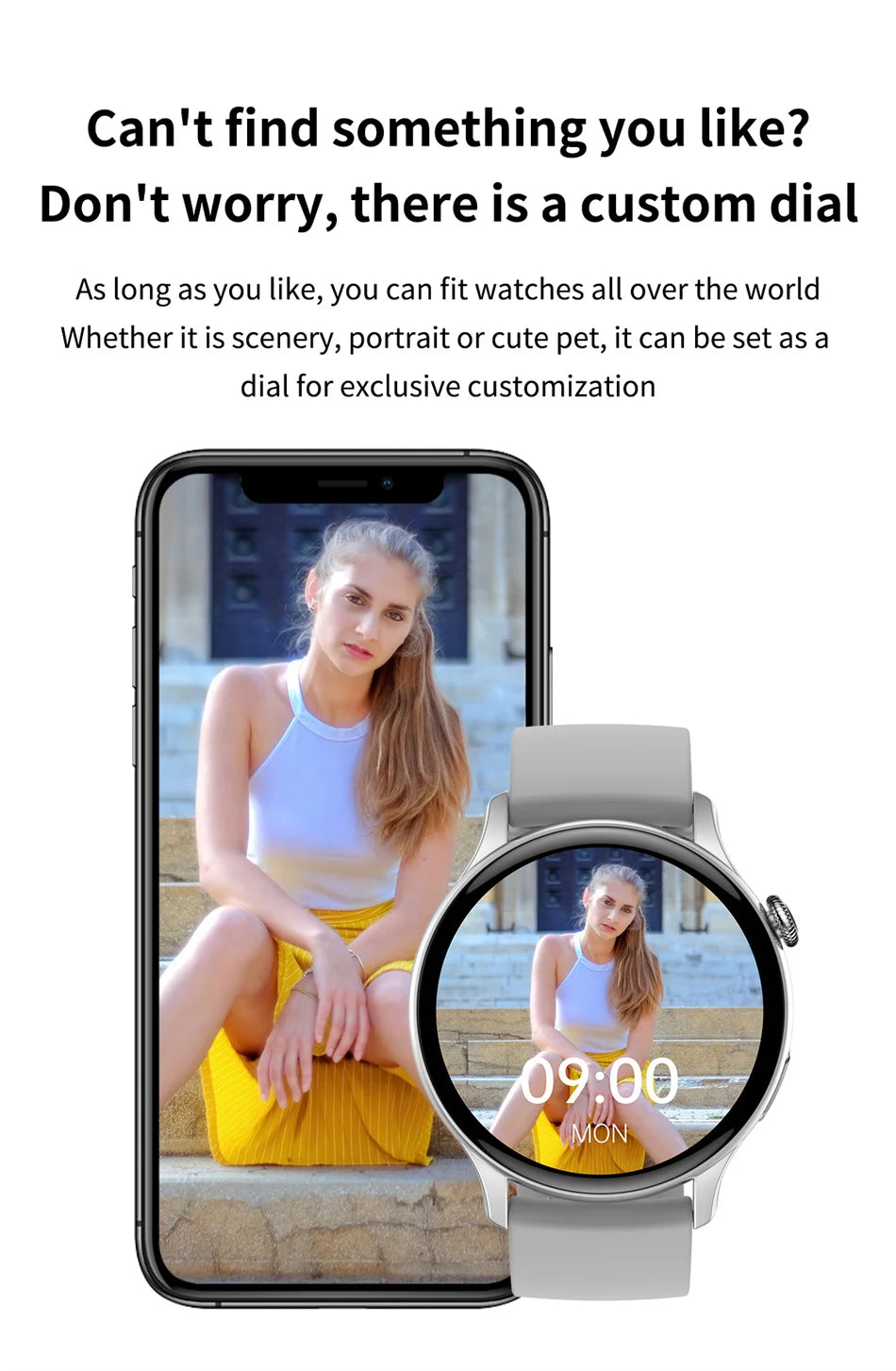 Smartwatch for Women AMOLED Screen Always Display Time NFC IP68 Waterproof Sports Call Women Smart Watch For Women Custom Dial