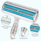 Pet Hair Remover Roller - Dog & Cat Fur Remover with self-cleaning base - Efficient pet hair removal tool - Perfect for furnishings