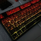 Line Gradient Side Shine Through Keycaps Cherry Profile PBT Custom Keycaps for 60% 65% 75% 96% 98% 100% Mechanical Keyboard