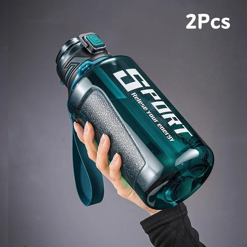 1000ml/1500ml Large Capacity Sports Water Bottle Plastic Cooling Bottle Outdoor Cycling Hiking Drinkware Travel Drinkware