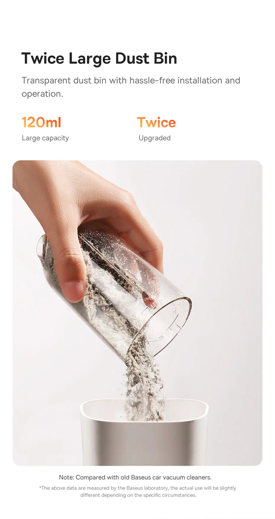 Aspirador Portátil Baseus 6000Pa 2‑em‑1 para Carro, Casa e Escritório