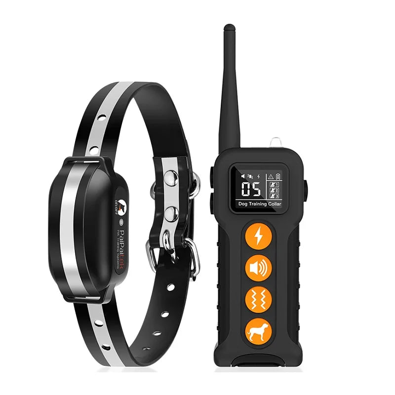 Dog Training Collar With 9 Different Sounds 1000M Electric Dog Anti Bark Collar 433HZ Universal Waterproof Rechargeable Collar