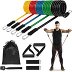Pilates bar kit with resistance bands, Multifunctional Yoga Bar, Portable Home Gym, Resistance bar kit for full body workouts.