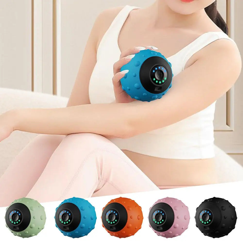 Electric Massage Ball Health Care Fascia Ball Muscle Relaxation Ball Massager Fitness Yoga Exercise Vibrating Yoga Fitness